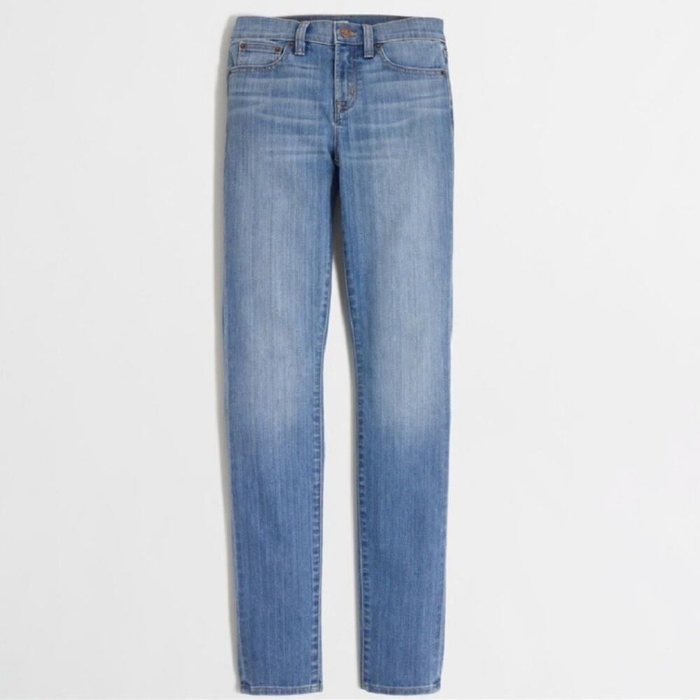 J. Crew Factory Mid Rise Skinny Jeans in Jess Wash
